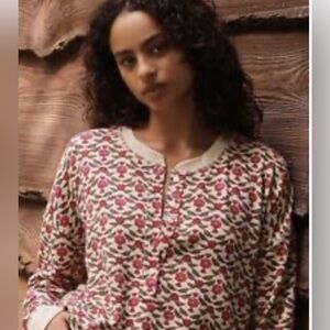 Anthropologie Waffle Knit Top